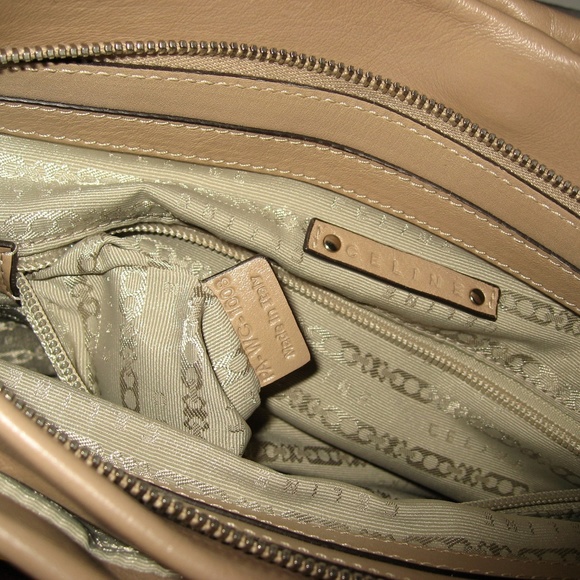 Céline Blossom Yellow/Beige/Brown Leather Satchel - Picture 8 of 8